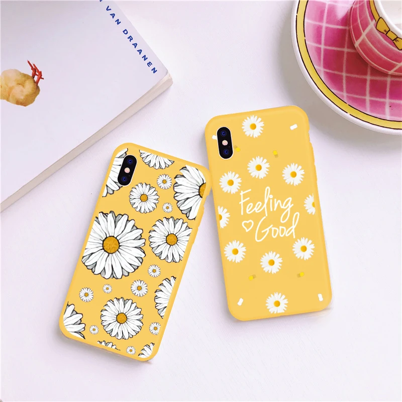 Fashion Summer Daisy Sunflower Floral Flower Soft TPU Phone Case Fundas Coque For iPhone 7 7Plus 6 8 8PLUS X XS Max Samsung S8 9 Fashion Summer Daisy Sunflower Floral Flower Soft TPU Phone Case Fundas Coque For iPhone 7 7Plus 6 8 8PLUS X XS Max Samsung S8 9
