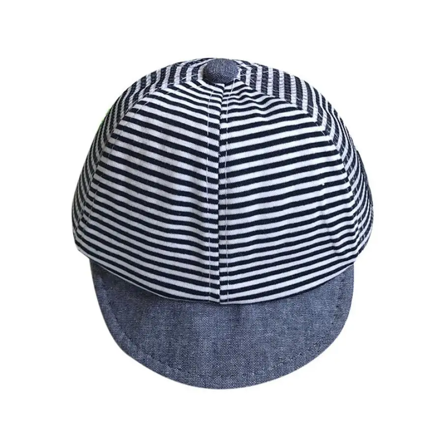 

Baby Hat Baby Cap Baby 2018 Summer Hats Cute Casual Striped Soft Eaves Baseball Cap Baby Boy Girl Sun Hat 15