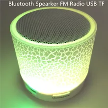 Беспроводной Bluetooth динамик светодиодный TF USB Сабвуфер громкий динамик s Портативный MP3 стерео аудио музыкальный плеер мини-динамик s для iPhone