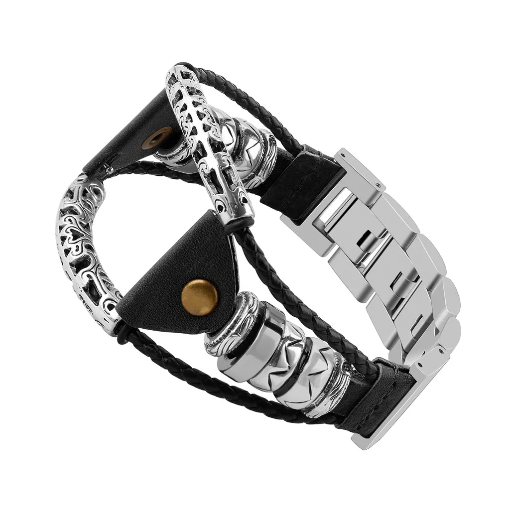 Модные повседневные мужские Ремешки для наручных часов классные браслеты из нержавеющей стали подарок браслет ручной работы ремешки для samsung Galaxy Watch(46 мм