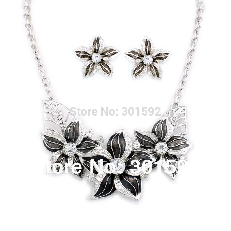 FREE SHIPPING Top Quality Flower Enamel Chain Chok...
