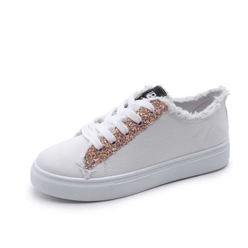 

Canvas shoes female summer 2018 new student white shoes Harajuku shoes