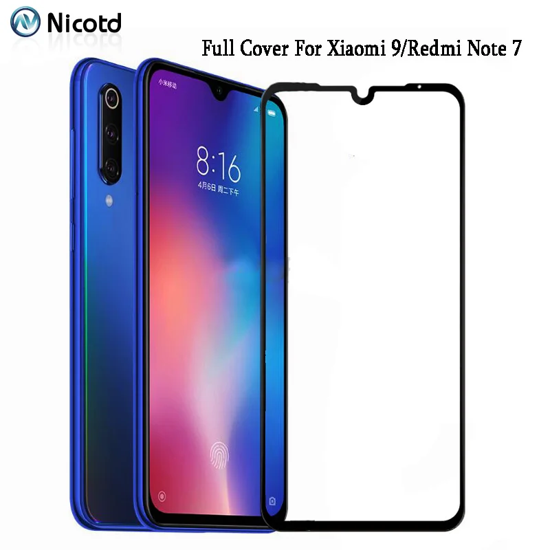 Protective Glass For Xiaomi Mi 9 A2 Lite 8 Poco F1 Tempered Glass Full Cover Film For Redmi 6Pro Note 7 4X Mi 8 Lite 9H Protecte (2)