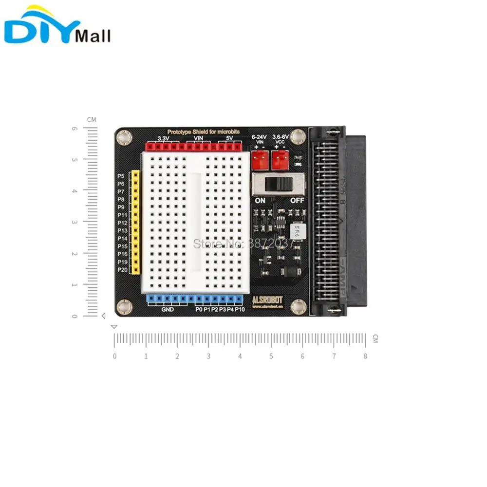 Плата расширения с макетом на борту прозрачный защитный чехол для BBC Micro: bit Microbit DIY