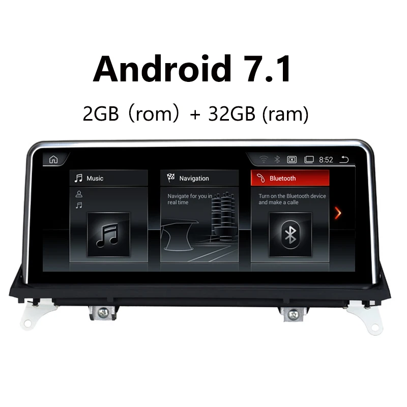 For BMW X5 E70 (2007-2013)/BMW X6 E71(2007-2014) Car Multimedia Player ID6 style 10.25&quotTouch Android 7.1 2+32G Raido GPS | Автомобили