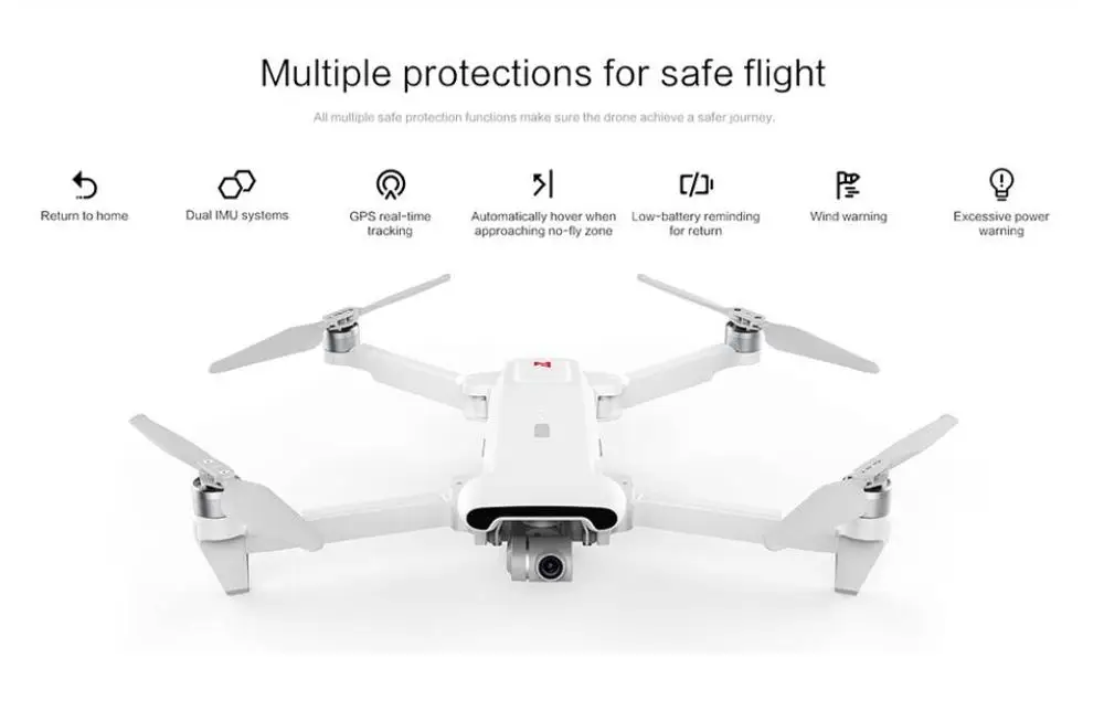 Квадрокоптер Xiao Mi FIMI X8 SE Ру Дрон с камерой 4K HD дополнительные батареи 5 км FPV 3