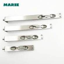 Stainless Steel Door Bolt Security Guard Door Latch Sliding Lock Bathroom Bolt Dust Proof Tube meticulous european ivory white interior door lock indoor latch bolt room door security panel steel lock handle with key