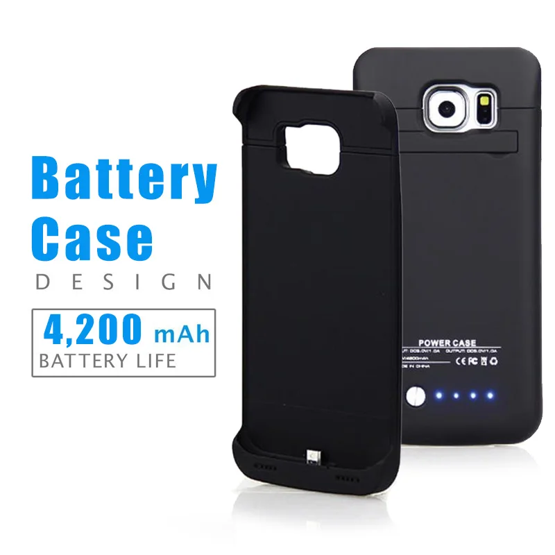 

Battery Case For Galaxy S6 S7 S8 4200 Mah Power Bank Charing Case For Galaxy S7 edge Battery Charger Case