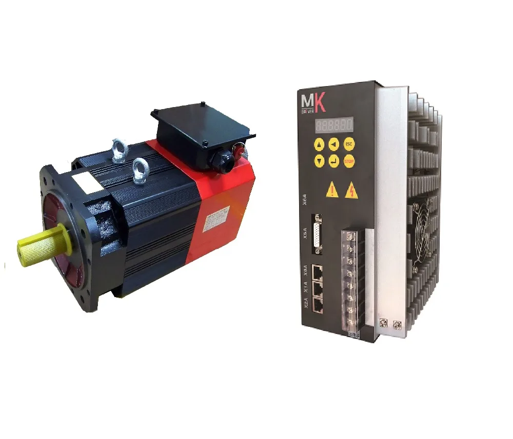 

low cost 2.2kw 14Nm AC spindle servo motor+ matched servo driver for cnc total solution