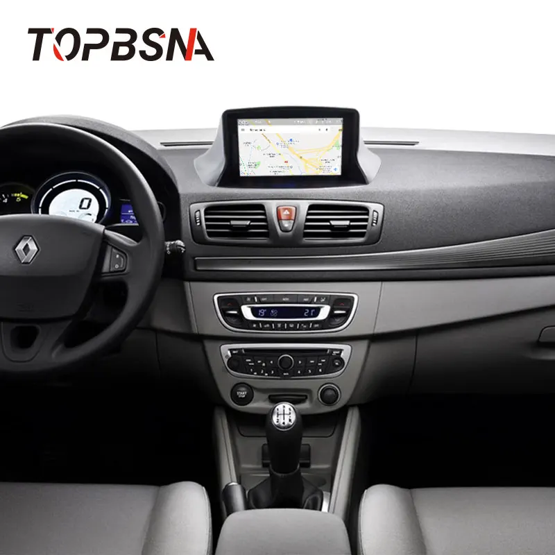 Clearance TOPBSNA 1 din Android 9.0 Car DVD Player For Megane 3 Fluence 2009-2015 Multimedia GPS Navi Automotive headunit Stereo WIFI RDS 5