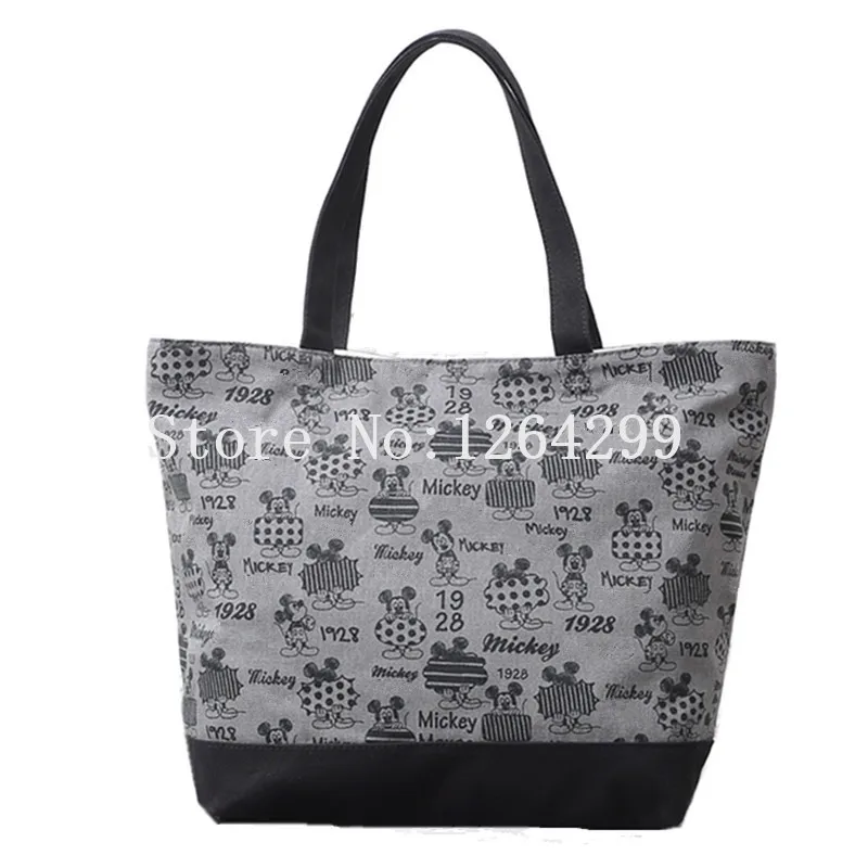 

New Fashion Mickey Girls Big Canvas Cartoon Shoulder Bags For Children Gifts