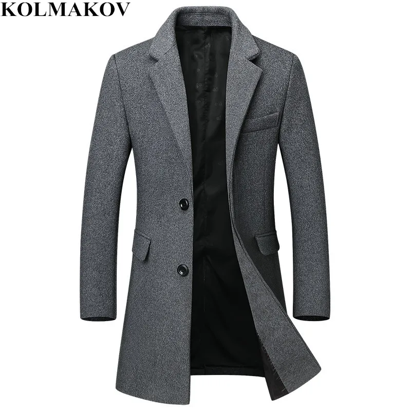 2018 New Men's Woolen Coats Classic Casual Long Overcoats Autumn Winter Mens Thick Wool Windbreaker Slim Fit Plus Size M-3XL 2018 New Men's Woolen Coats Classic Casual Long Overcoats Autumn Winter Mens Thick Wool Windbreaker Slim Fit Plus Size M-3XL