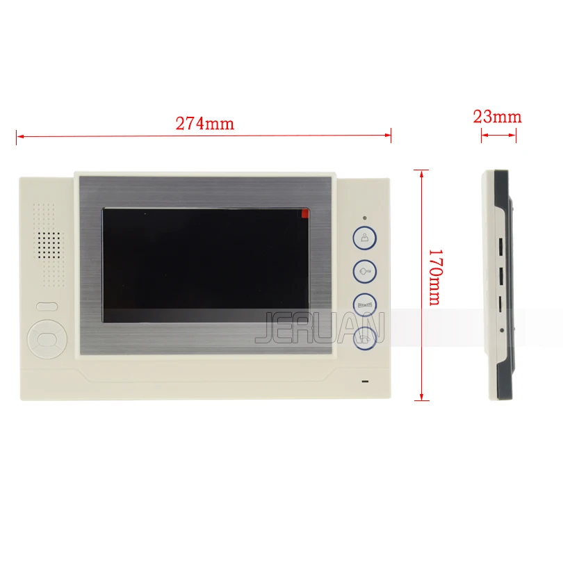 

JEX 7 inch video intercom door phone system Only Monitor indoor Unit + Power Adapter FREE SHIPPING 708R