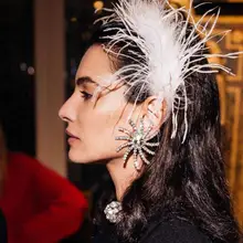 Преувеличенная индивидуальность простой вращающийся Солнечный цветок горный хрусталь подиума T typhoon серьги