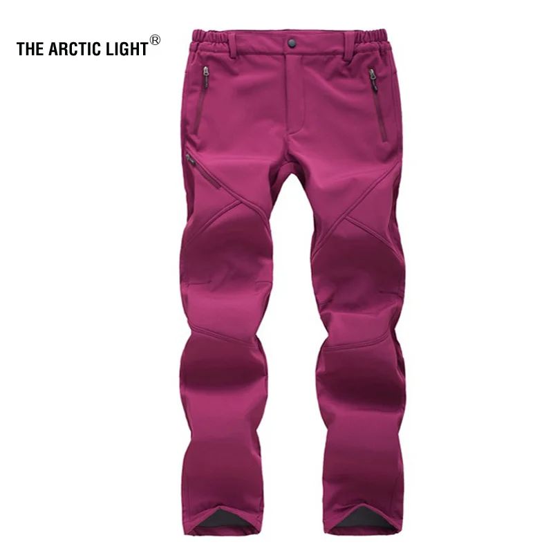 

Women Fishing Camping Hiking Skiing Pants Thick Warm Fleece Softshell Trousers Waterproof Windproof 2018 New Pantolon