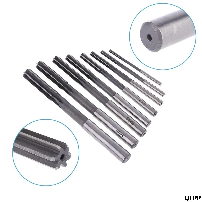 

8pcs HSS H8 Straight Shank Chucking Machine Reamer Milling Cutter Tool Set 3/4/5/6/7/8/9/10mm