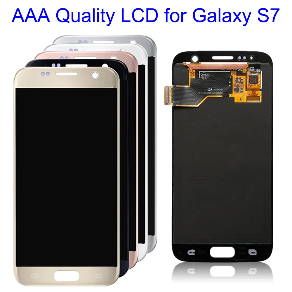 5," AAA качественный ЖК-экран для samsung Galaxy S7 G930 G930F, ЖК-дисплей, сенсорный экран, сменный дигитайзер