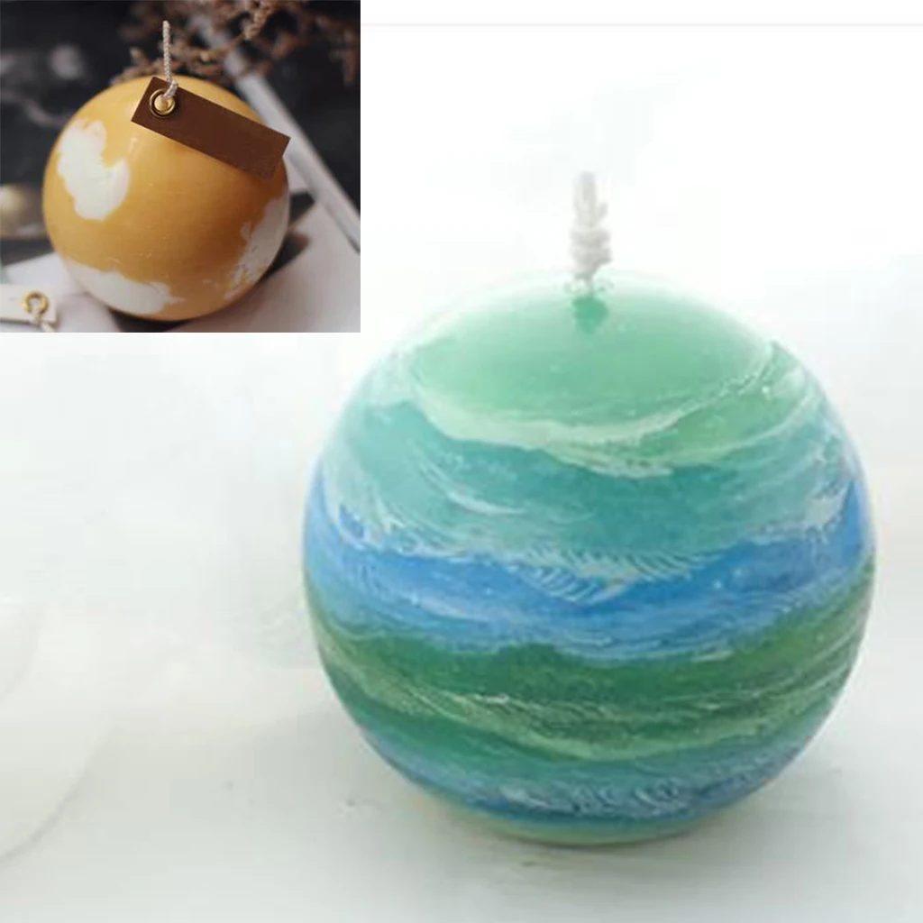 Round Sphere Candle Mold Soap Mould for Handmade DIY Candle Making 30mm Durable High Temperature Resistance