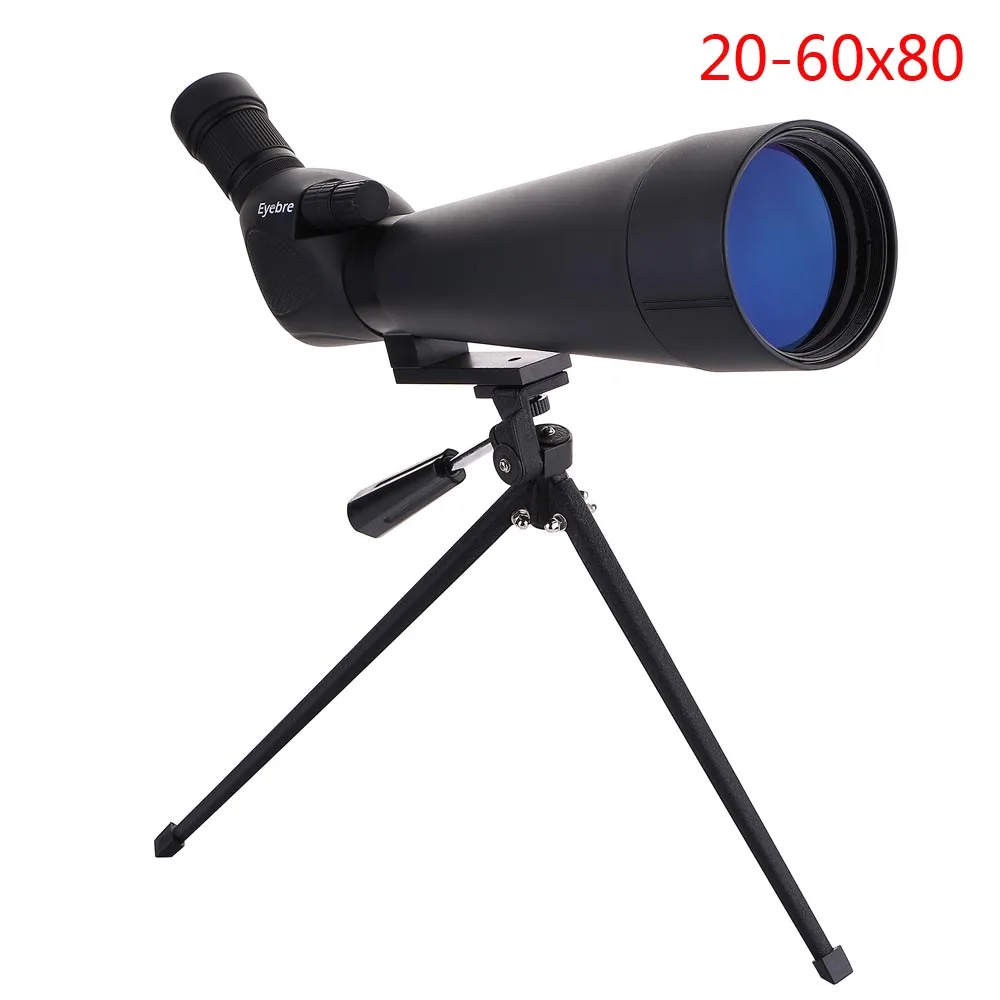 20-60x80 20-60x60 водонепроницаемый Зрительная труба Birdwatch охотничий монокуляр портативный туристический Телескопический Монокуляр телескоп с треногой для кемпинга - Цвет: 20-60x80