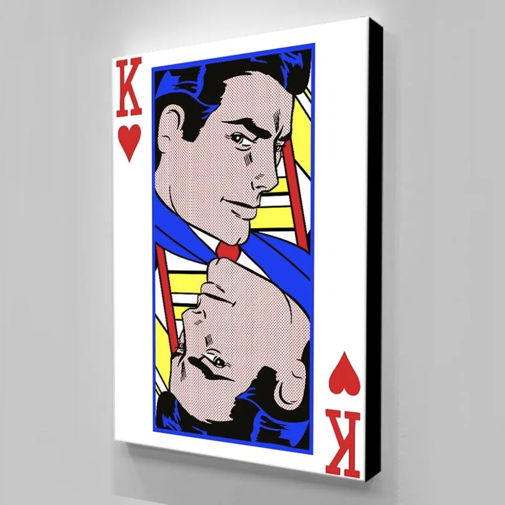 Drop Shipping Canvas Painting Posters And Prints Living Room Man Poker Wall Pictures For RoomAnime Poster Picture Nordic | Дом и сад