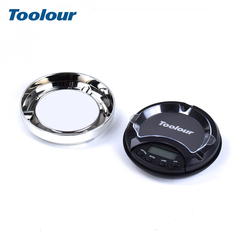 

Toolour Electronic Scales LCD Digital Jewelry Scales for Gold Sterling Silver Scale Ashtray Mini Pocket Balance Precision Scales
