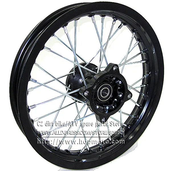 Black Dirt Bike Pit Bike Front 12 inch Rims 12\
