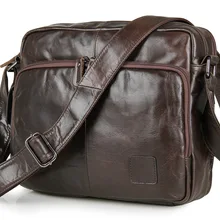 Nesitu винтажные кофейные цвета из натуральной кожи Маленькие Мужские сумки-мессенджеры# M7332