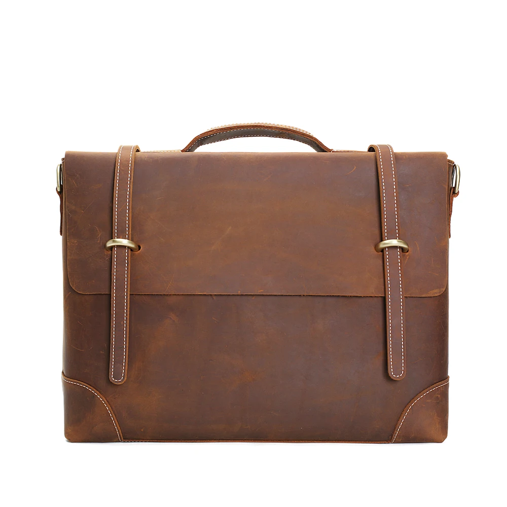 Rockcow Винтаж Crazy Horse кожа ноутбук сумка Портфели Бизнес Для мужчин 0342|bag|bag mapsbag cake |