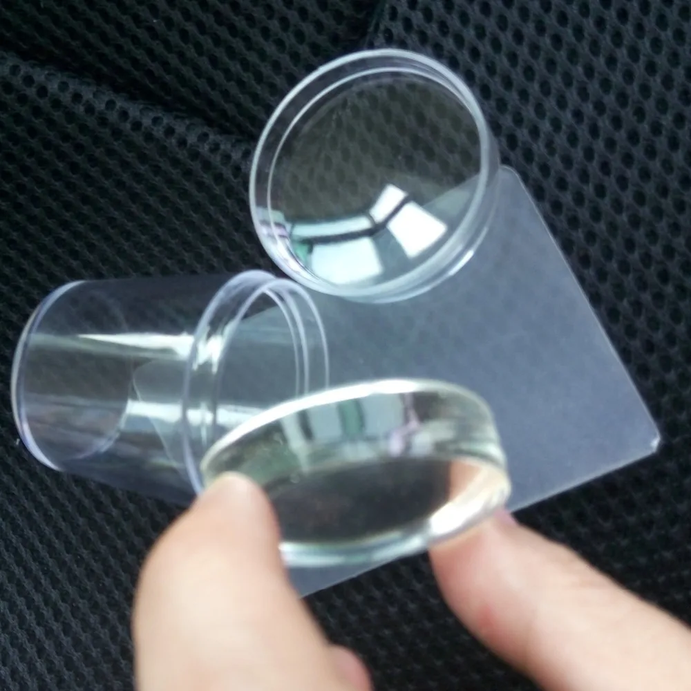 Большой чистый желе Стампер 3,8 см прозрачный ногтей штамп скребок штампа с Кепки передачи штамповка плиты