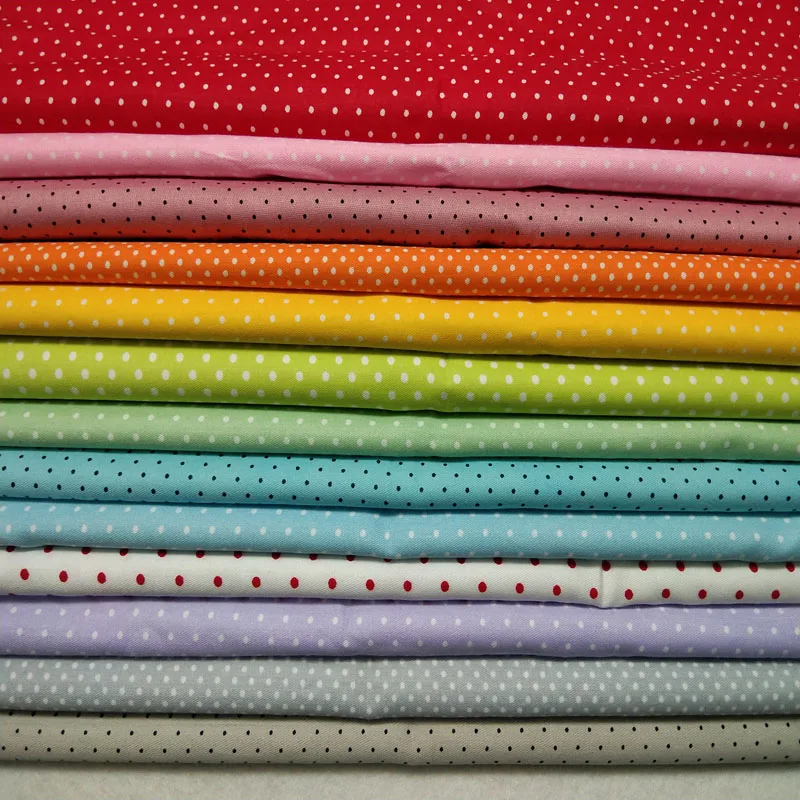 50x160cm 13 option Polka dot cotton fabric patchwork Combination for sewinssg Baby Cloth Dre Quilting Bedding Textile Kids | Дом и сад