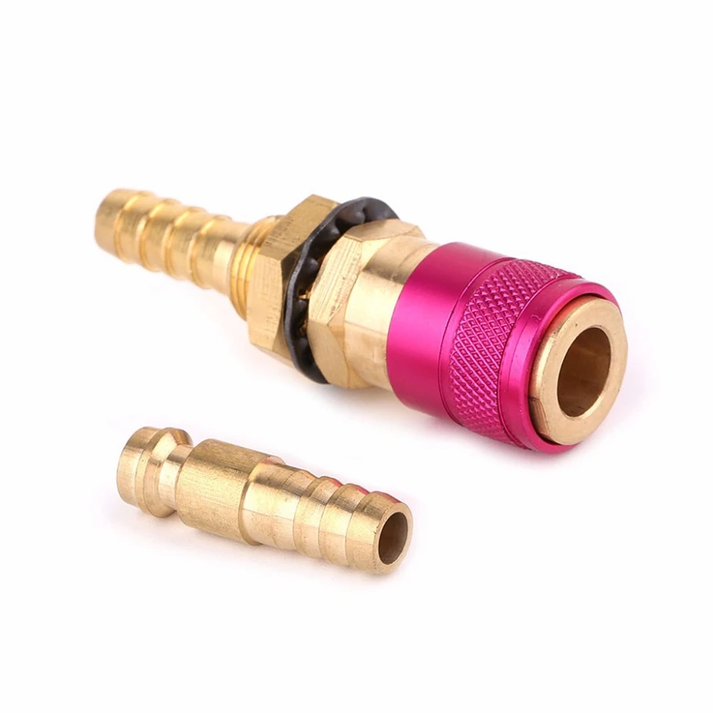 HEIßER-Wasser Gekühlt Gas Adapter Schnell Anschluss Fitting Für Wig-schweißbrenner + 8Mm Stecker Schnelle verbindung von wasser/gas zwischen schweißen HEIßER-Wasser Gekühlt Gas Adapter Schnell Anschluss Fitting Für Wig-schweißbrenner + 8Mm Stecker Schnelle verbindung von wasser/gas zwischen schweißen