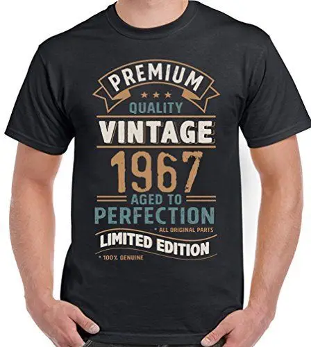 

Vintage Year 1967 Limited Edition 51St Birthday Mens Funny T Shirt 51 Year Old