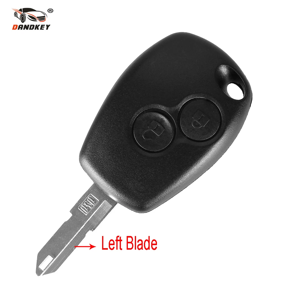 DANDKEY Флип складной ключи в виде ракушки 2 пуговицы для Renault Duster Logan Fluence Clio Kangoo Sandero