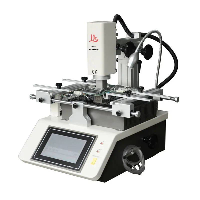  Professional mobile rework machine hot air touch screen 3 zones soldering station for phone chip re