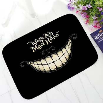 

40*60cm Digital Printing Mad Rug Soft Flannel Bedsider Yoga Mat Anti-slip Door Mat Chair Bath Mat Floor Mat for Halloween Decor