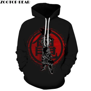

Goku Printed Hoody Mens Hoodies Dragon Ball Sweatshirt 3D Tracksuit Black Pullover Anime Coat Streatwear New DropShip ZOOTOPBEAR