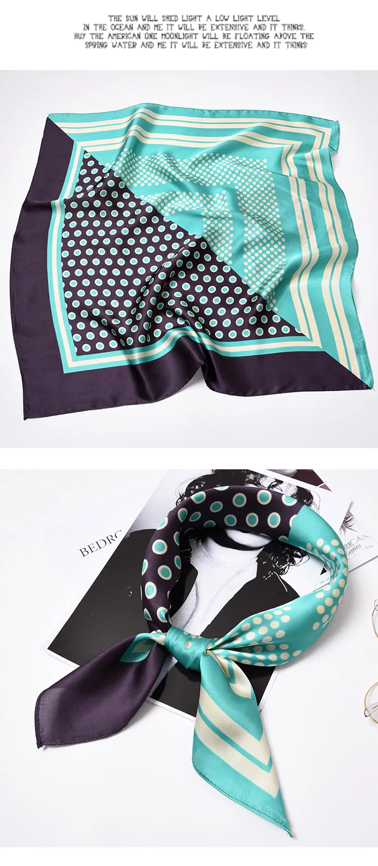 70*70 см Высокое качество шелковый шарф для женщин дамы элегантный небольшой квадратный платок на голову Высокое качество Весна Осень Мода шарфы