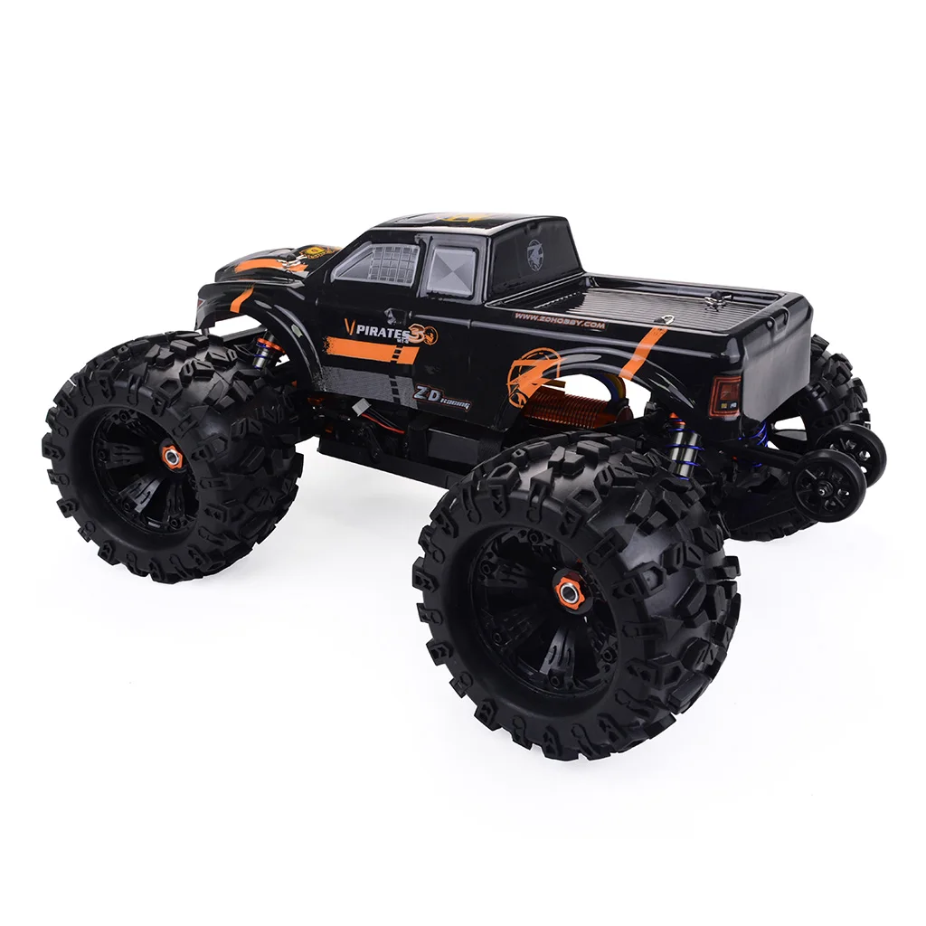 ZD Racing MT8 пирата 3 RC Monster Truck автомобильных 1/8 RTR регулируемый амортизатор 4-Каналы RC автомобиль 120A бесщеточный Водонепроницаемый ESC