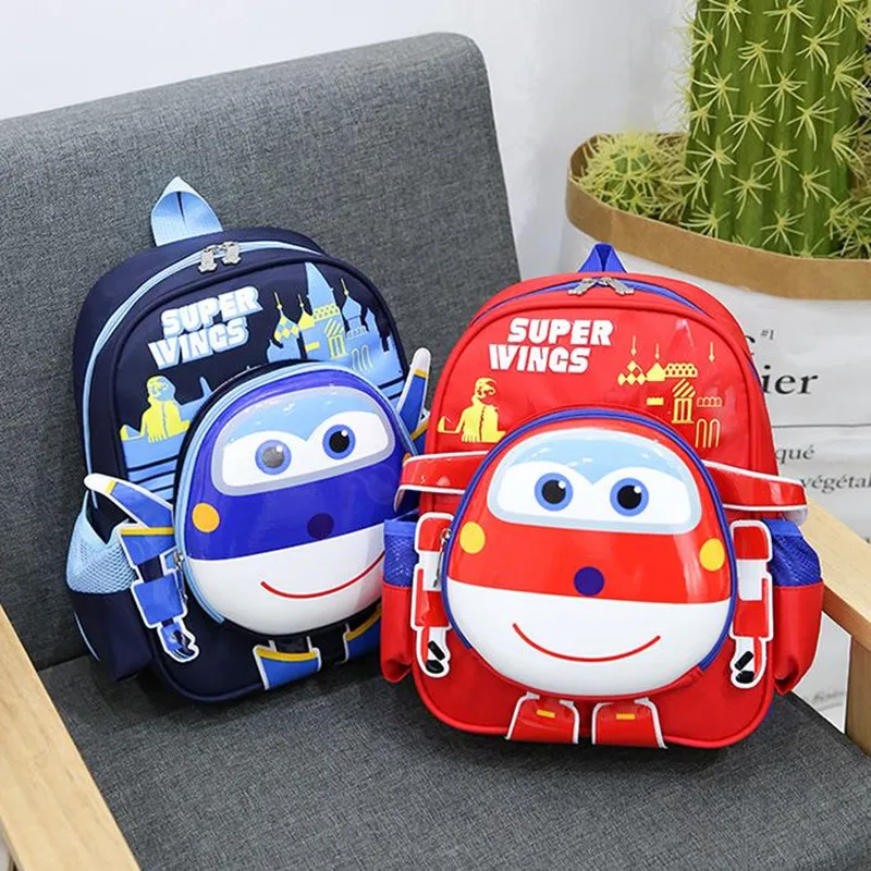 

3D Cartoon Orthopedic Children Backpack Kids School Bag Super Wings Schoolbag For Boys And Girls Primary School Bookbags
