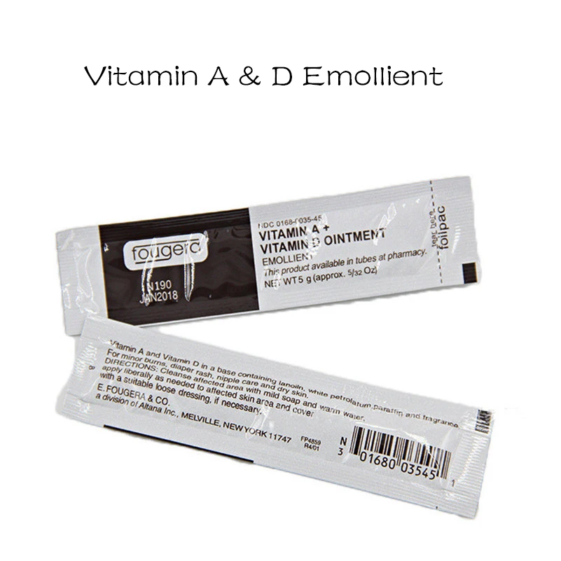 

50PCS Fougera Vitamin A + D OINTMENT emollient Anti Scar Tattoo Aftercare Cream Tattoo Supplies tattoo-after skin repair gel