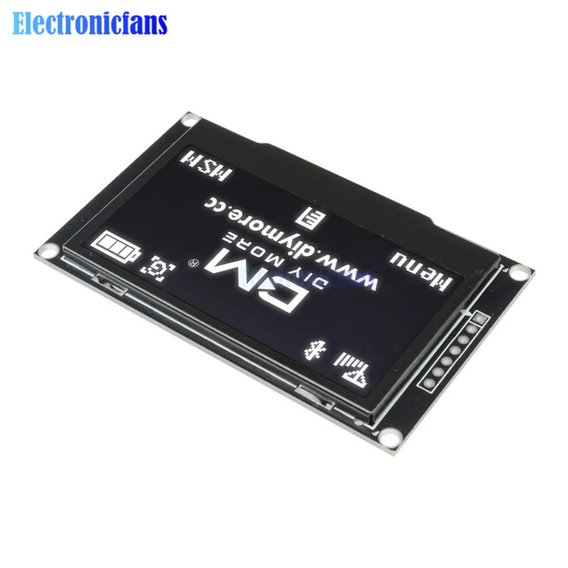 Diymore 2,42 дюймов 2,4" ЖК-экран 128x64 OLED дисплей модуль IIC IEC SPI серийный 12864 OLED дисплей для C51 STM32 SPD0301 белый