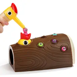 Деревянный магнит птица ловля жука игра дошкольные игрушки детские подарки YH-17