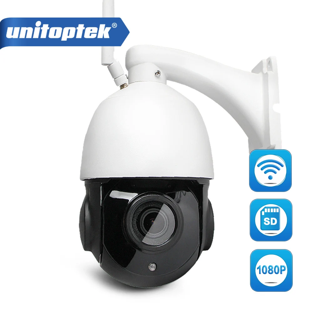 

PTZ Speed Dome 1080P WIFI IP Camera Outdoor Waterproof 4X 18X Zoom Wireless CCTV PTZ Cam Audio Talk With Speaker SD Card Slot