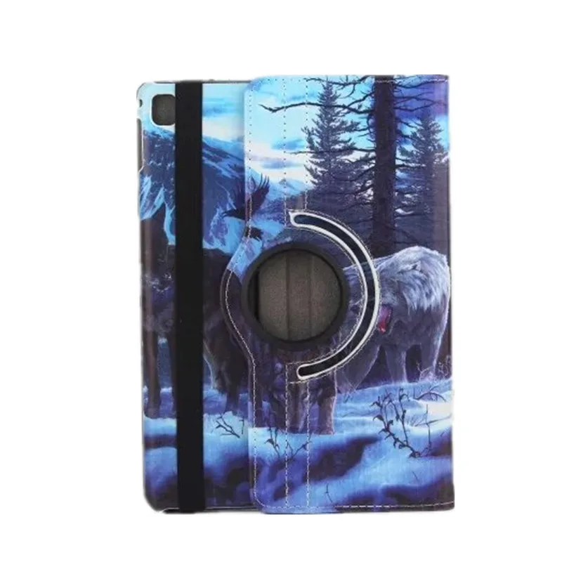 360 Degrees Rotate Lovely Flower Painted Tablet Case For Apple Ipad Air