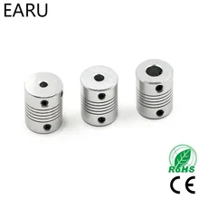 Arbre à mâchoires de moteur, 5x8mm, CNC, coupleur Flexible de 5 à 8mm, OD 19x25mm, vente en gros livraison directe 3/4/5/6/6, 1 pièce 35/7/8/10mm