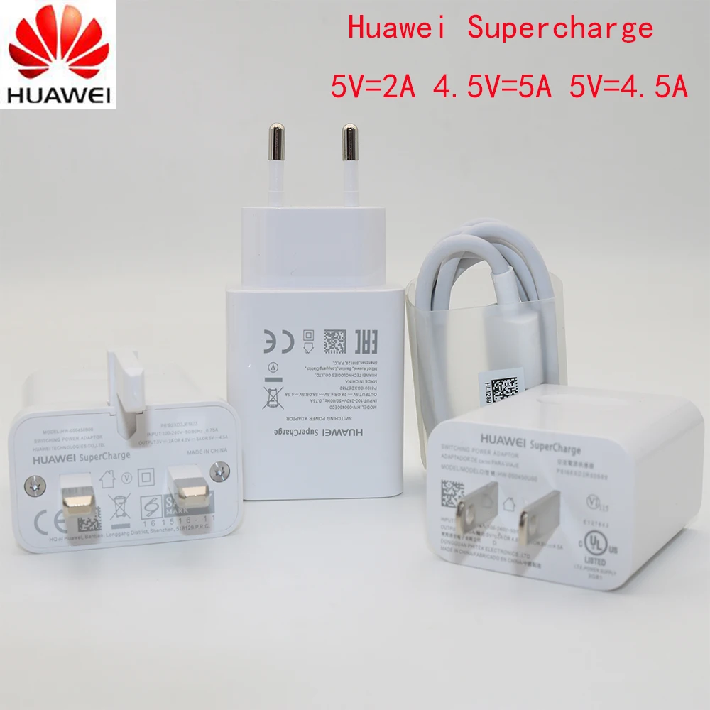 

Original Huawei Mate9 10 Pro P10 Plus P20 Pro lite fast type-c charger USB3.0 Type C Supercharge P20 Honor10 V10 Note 10 Adapter