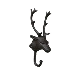 

Deer Head Hook Creative Decorative Durable Fashion Unique Vintage Clothing Wall Hook Deer Head Hook for Living Room Coffee Wall