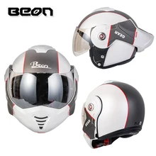 Capacete beon B702フリップアップヘルメットモジュラーヘルメットbeonバック宙返りモトカスクcasco ece承認