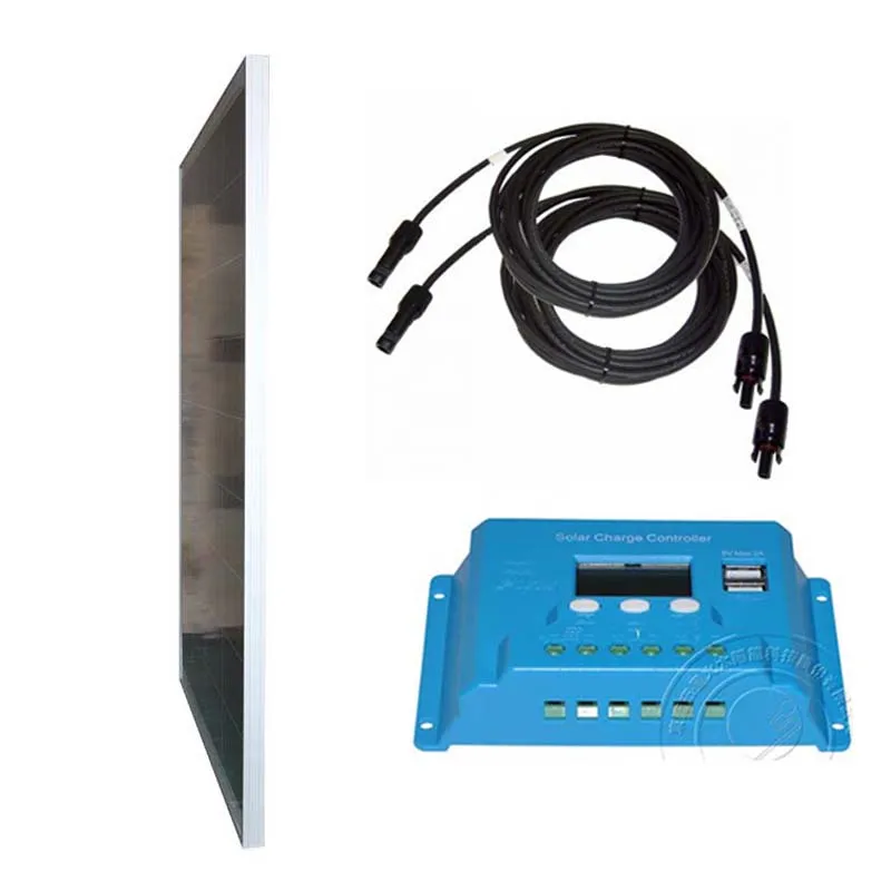 

Solar Kit Solar Panel 12v 100w Solar Battery Charger Solar Charge Controller 12v/24v 10A PWM Motorhome Caravan Car Camping LED