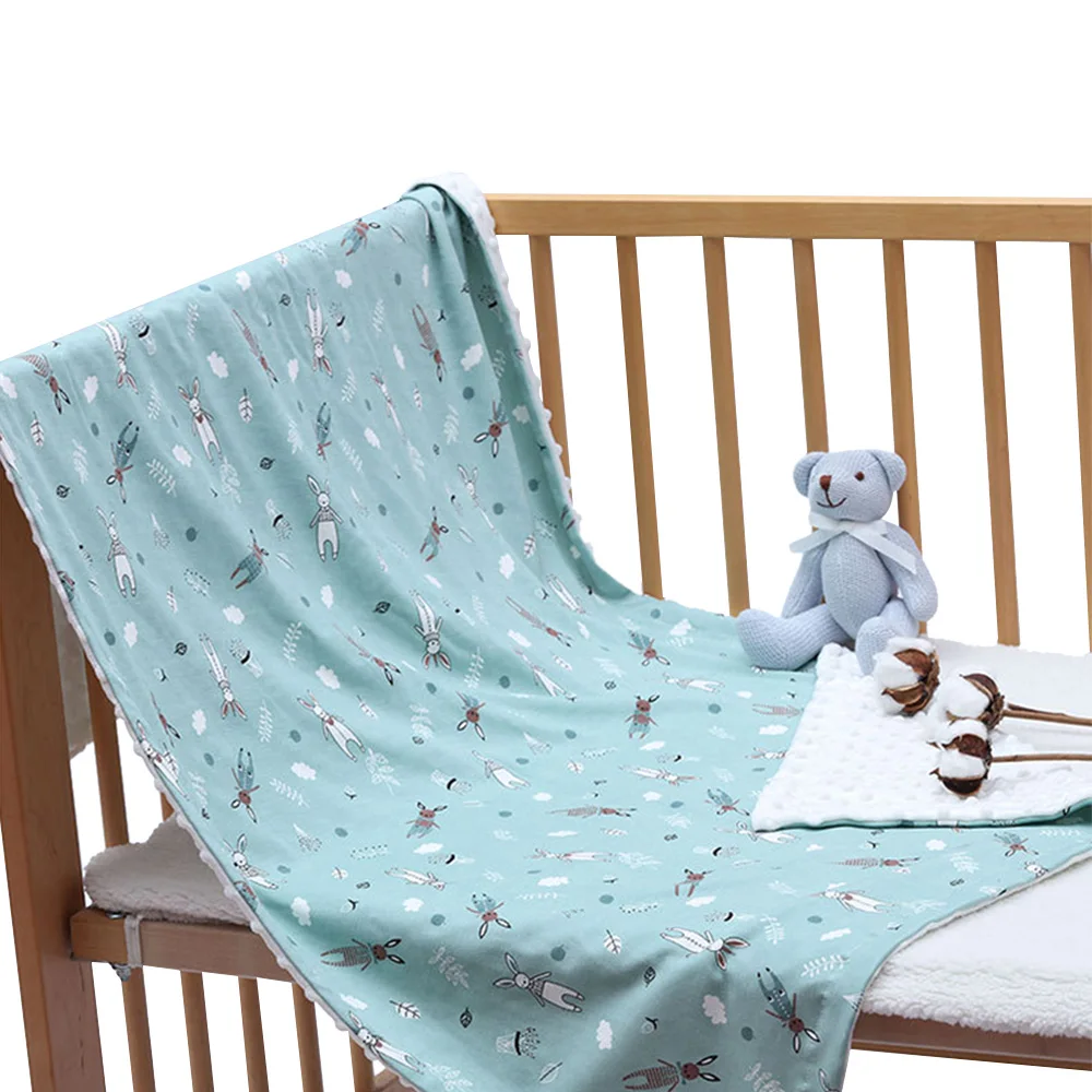 59*45 дюймовое детское стеганое одеяло из мягкого воздухопроницаемого хлопка унисекс для младенцев, хлопчатобумажное одеяльце, фланелевое